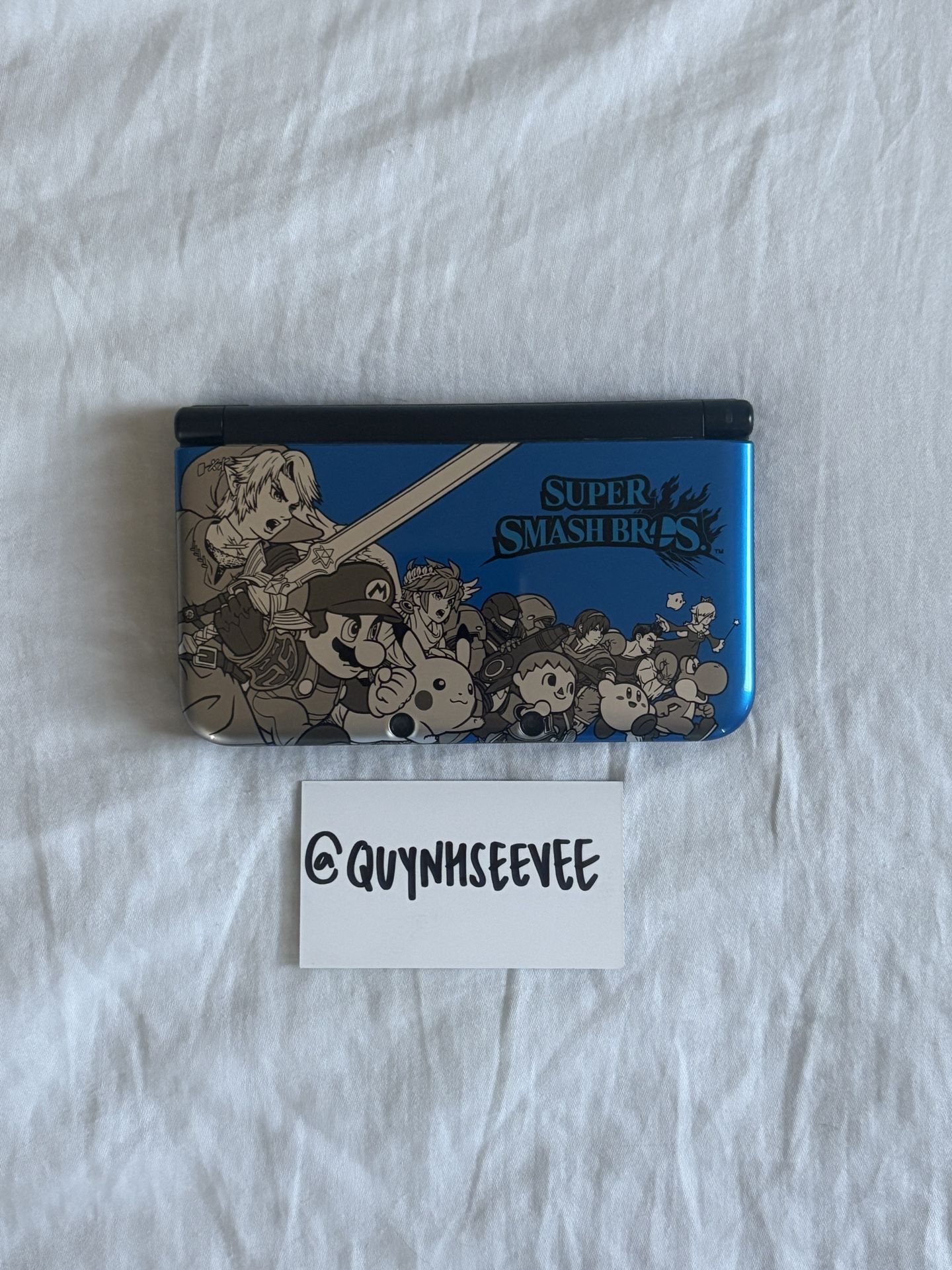 nintendo 3DS xl super smash bros limited edition- blue
