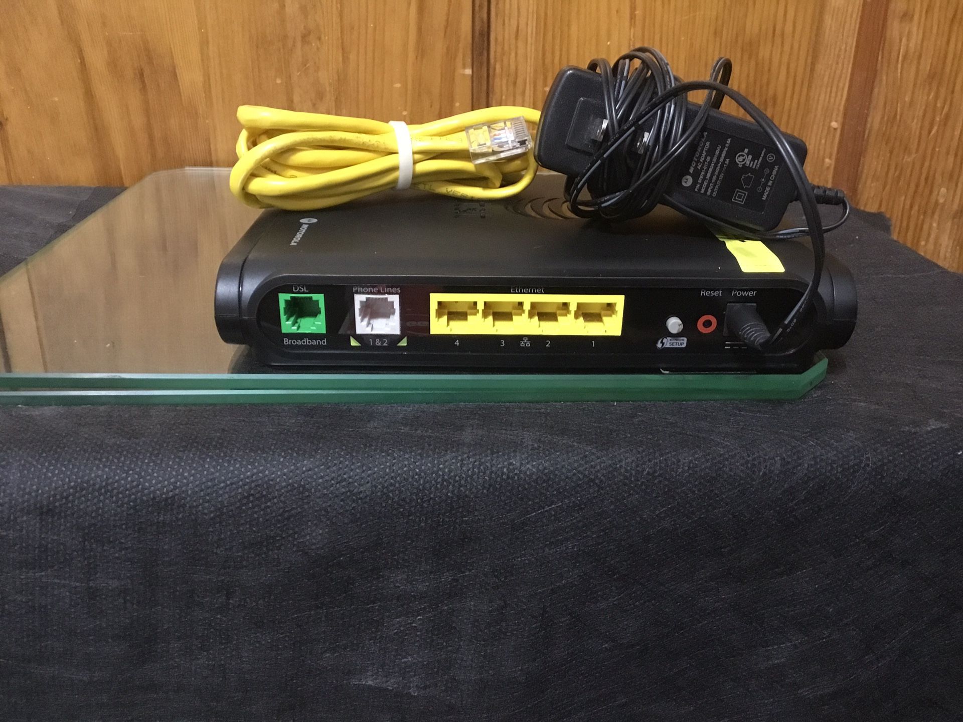 AT&T Motorola NVG510 UVerse Modem Router Combo 4port DSL Wireless