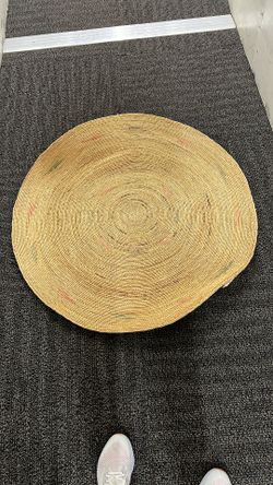 Round Weave natural Area Rug