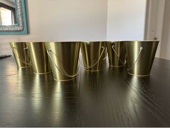 Gold Tin Buckets