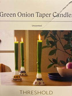 Green onion Taper Candles