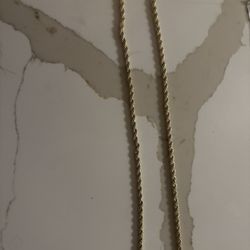 14k Gold Plate rope chain 