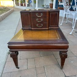 Vintage 2-Tier Mahogany Side Table