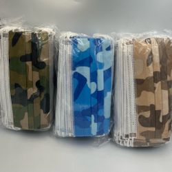 Face Masks Adult Camo Print
