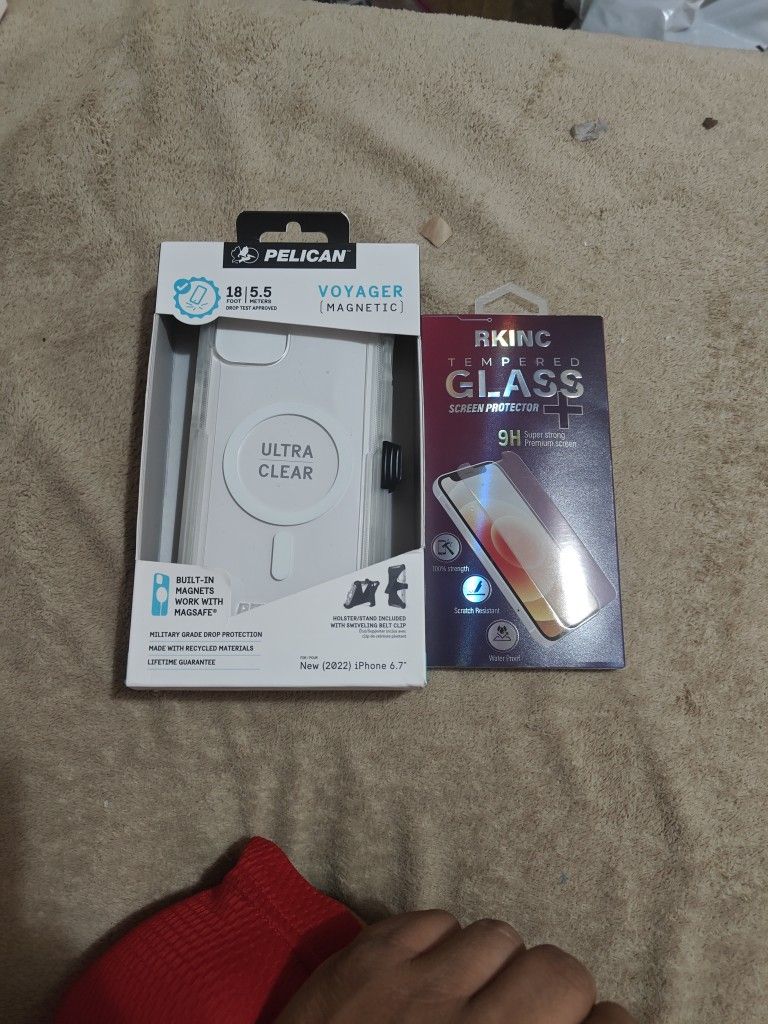 iPhone 14 Plus Case And Tempered Glass