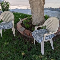 2 Charming Padded Chairs