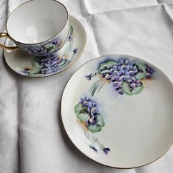 Noritake Cup & Saucer With Dessert Plate 