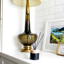 Amazing Marbro Mid Century Modern Lamp Glass And Brass