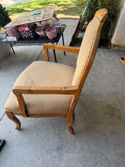 Vinatage Woden chair upholstered