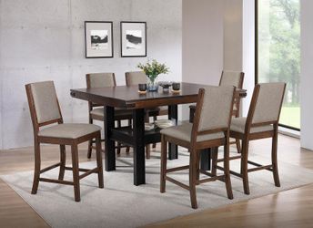 NEW 7 PC Counter Height Table Chairs Dining Room $10 DOWN