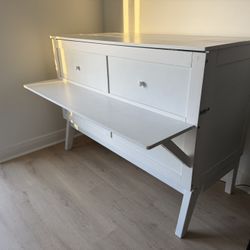 Wooden Murphy Bed/Desk