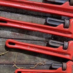 Rigid Brand Pipe Wrench Set