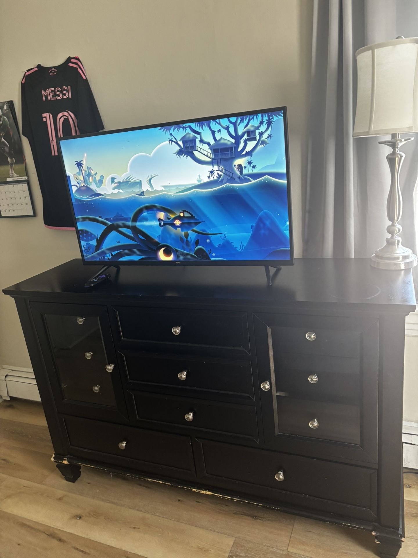 Dresser With Matching Night Stand. Less Than A Year Old From Ashely’s Furniture