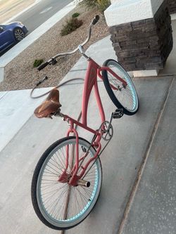 Coral and Blue Belle Aire 26” Cruiser Bike