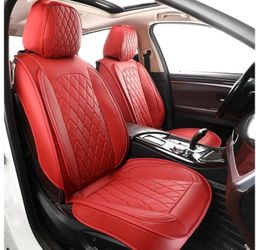 (Brand New in Box)  MIROZO Front Seat Covers,Wine Red Car Seat Covers Leather Seat Protector 2PCS Front Seat Covers,Universal Seat Cover,Breathable Se