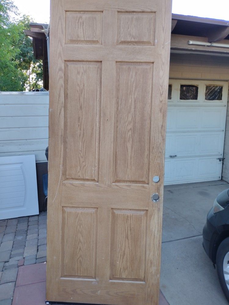 Solid Wood Door. Size. 36"Inches Wide. X. 95" Inches Tall. $. 195.