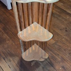 3 Tier Wooden Heart Shelf