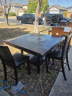 Table and chairs