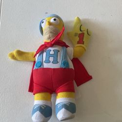 Homer Simpson Super Hero Fan Plush Nanco Foam Finger & Cape