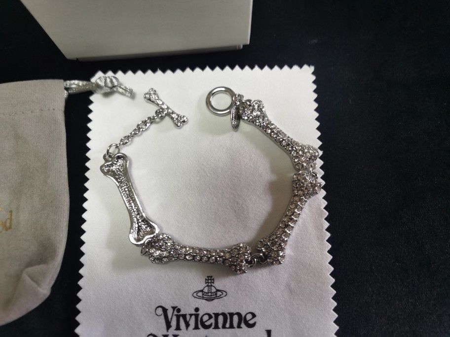 Vivienne Westwood silver and bone bracelet