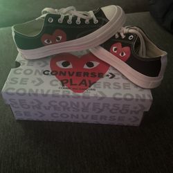 new cdg converse 7.5 men’s/ 9.5 women’s 