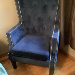 Blue velvet Chair