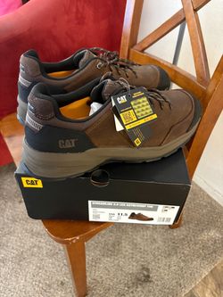 Brand New CAT Work Shoes – Size 11.5  Brand new CAT Streamline 2.0 leather work shoes with composite toe. Never worn, in original box.  Price: $90  Me