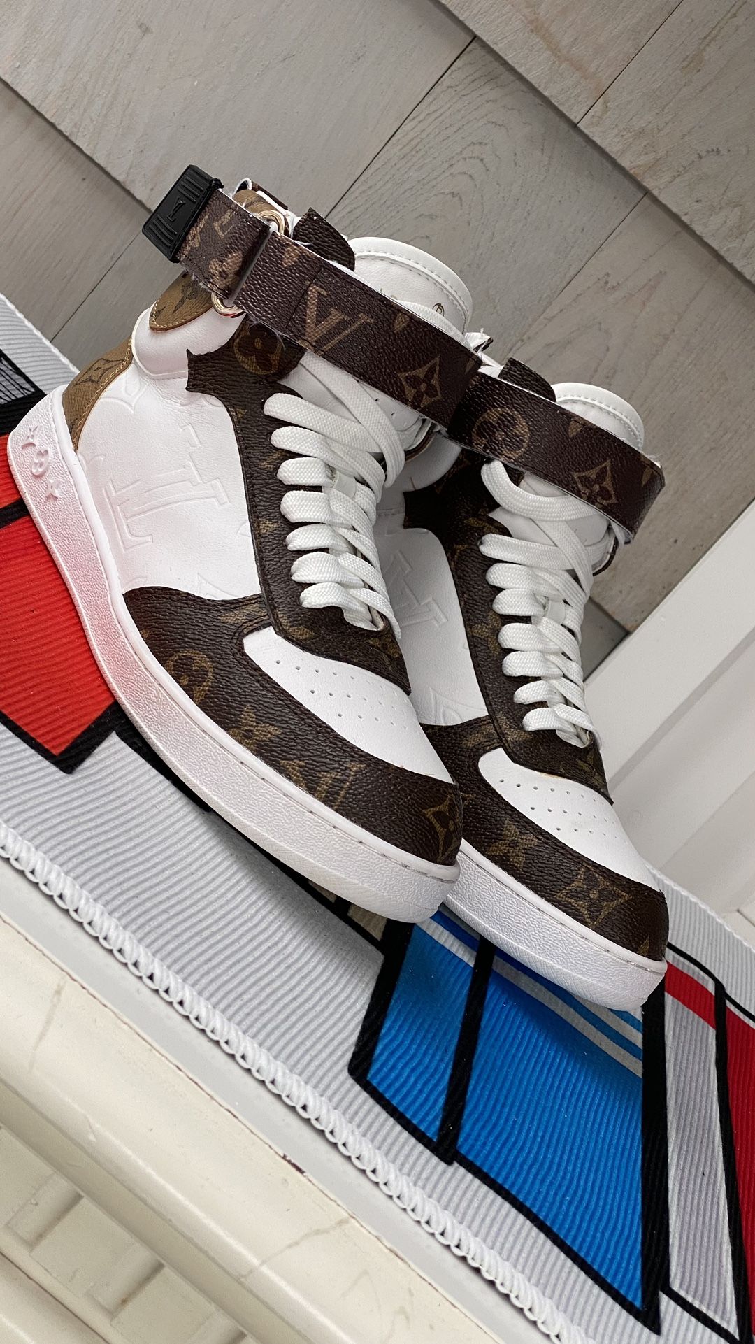 Louis Vuitton Women’s Boombox High Top Sneakers 