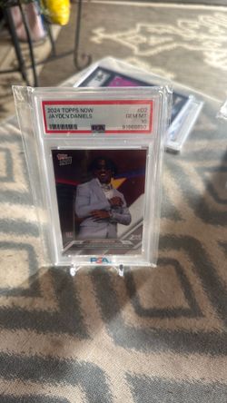 2024 Topps Now #D2 Jayden Daniels Rookie (RC) Draft Night Commanders 💎 PSA 10