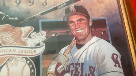 Tim Salmon 1993 rookie of the year  authentic lithograph