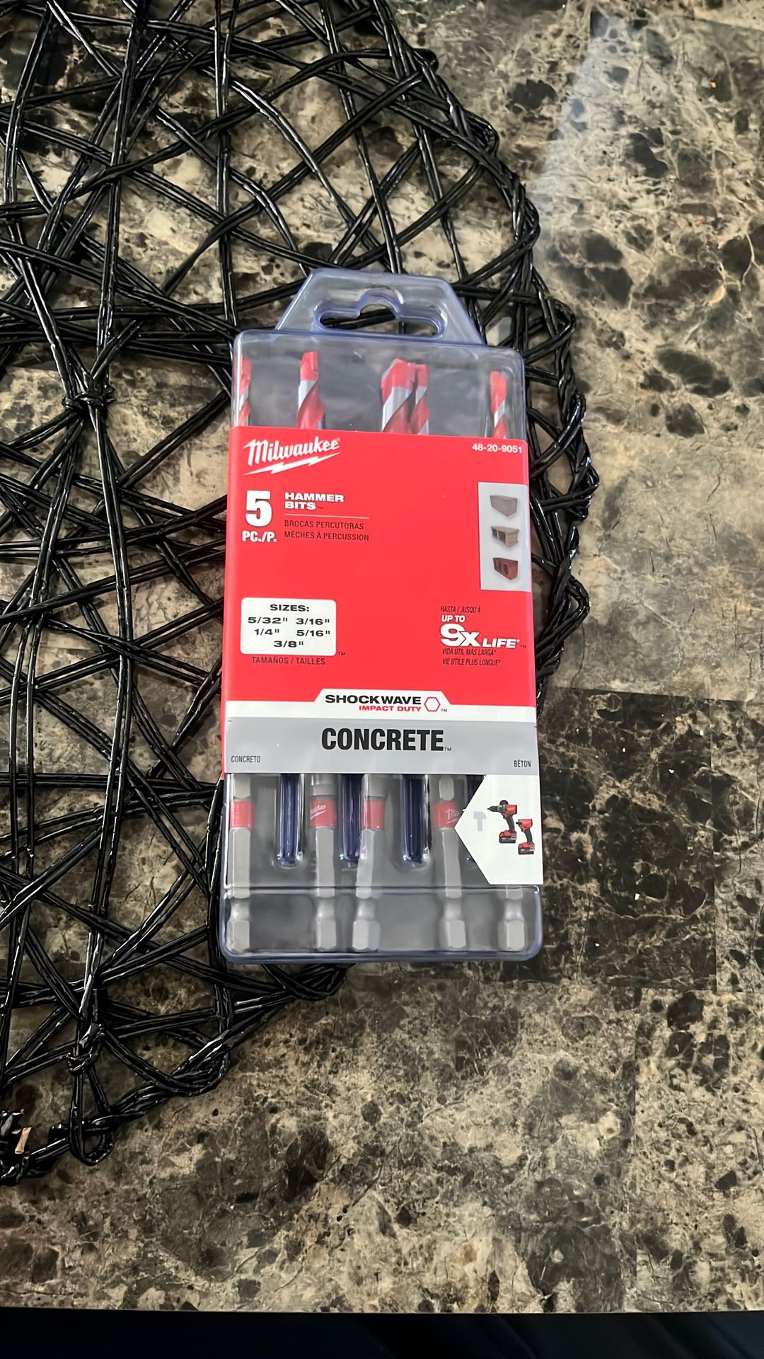 Milwaukee Hammer Bits 5 Piece