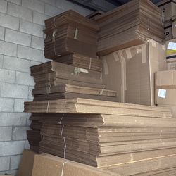 Flat cardboard not boxes