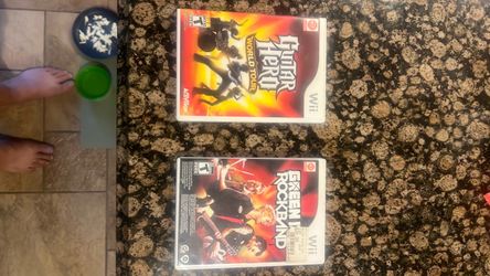 Wii Rock Band and Guitar Hero
