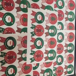 56 Christmas stickers 