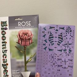 Rose and Lilac Wooden Building Kits