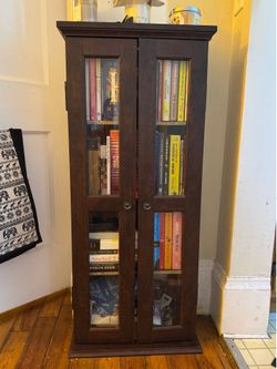 Bookcase with glass doors