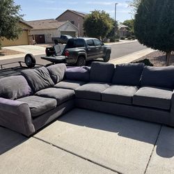 Grey Sectional Couch 