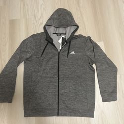 Adidas Climawarm Men’s Full Zip Hoodie - Size XLarge - NEW!