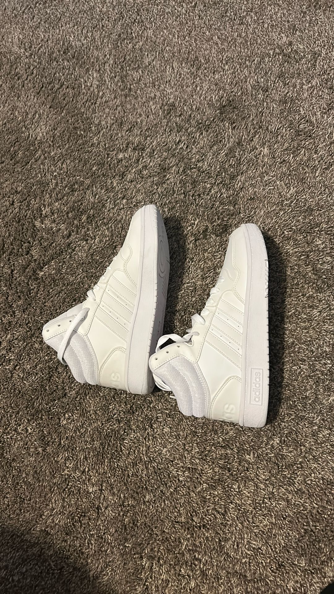 White Adidas High Tops Shoe Size Women’s 8