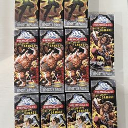 Lot of 11 UNOPENED DC HeroClix: Collateral Damage Booster Packs 