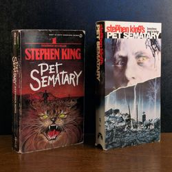 Stephen King Pet Sematary Vintage Bundle (1984 Book + VHS Tape)