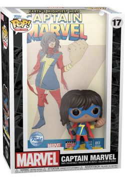 Captain Marvel Vinyl Collectible Funko Pop + Ms Marvel Pin