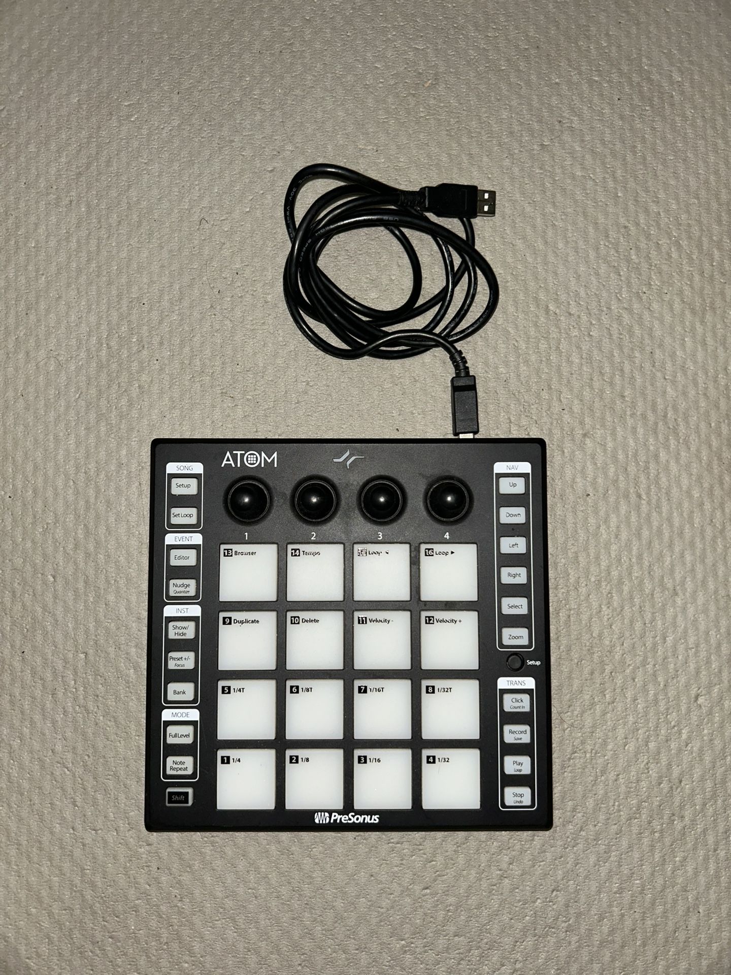 Used PreSonus ATOM Production & Performance Midi Pad Controller