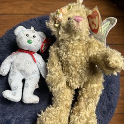 2pcs Ty Beanie  Flaky & Rafaella  Smoke free home Still with tag