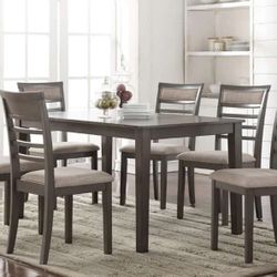 7 Pc Dining Set 100 Day Payment Option Free Delivery