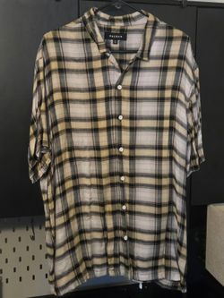 Tan Short Sleeve Button Up (RSQ -Tilly's)