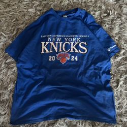 New York Knicks 2024 Eastern Conference Playoffs T-shirt.
