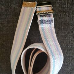 Preowned Posey Brand Pastel Stripe Medical Transfer/Gait Belt