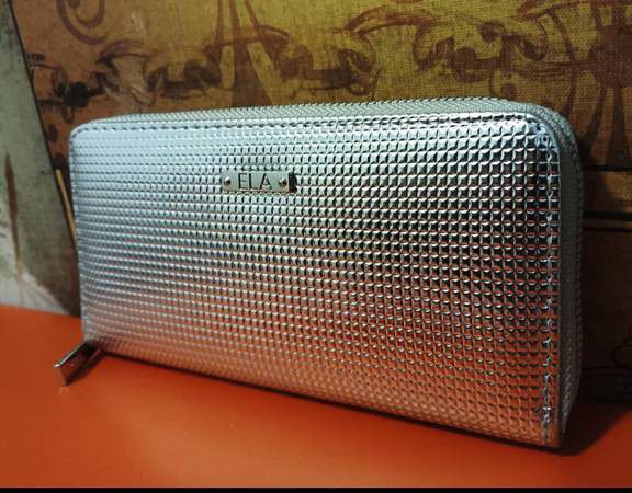 NEW Silver Wallet, Ela Brand  Accordion, Gift Quality