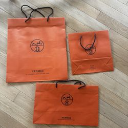 Hermes Boxes and Shopping bags